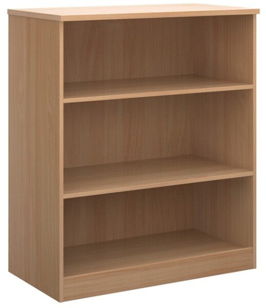 Dams Deluxe Bookcase 1200mm High with 2 Shelves - Beech