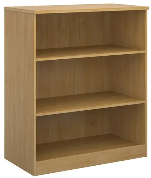 Dams Deluxe Bookcase 1200mm High with 2 Shelves - Oak