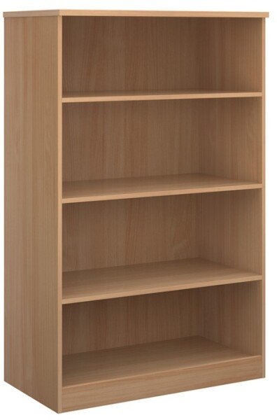 Dams Deluxe Bookcase 1600mm High with 3 Shelves - Beech
