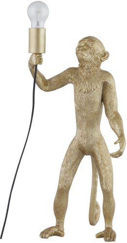 Chip The Monkey Standing Gold Table Lamp