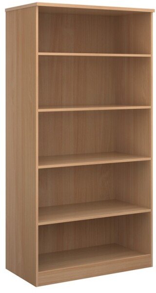Dams Deluxe Bookcase 2000mm High with 4 Shelves - Beech