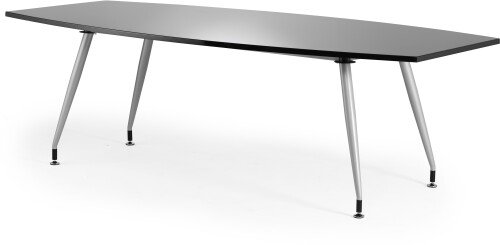 Dynamic High Gloss Writeable Boardroom Table 2400 x 1200mm