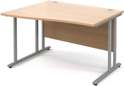 Dams Maestro 25 Wave Desk with Twin Cantilever Legs - 1400 x 800-990mm