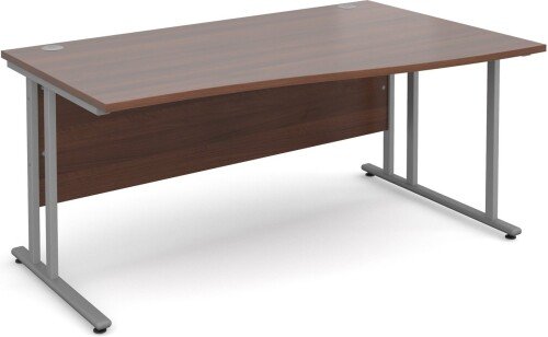 Dams Maestro 25 Wave Desk with Twin Cantilever Legs - (w) 1600mm x (d) 800-990mm