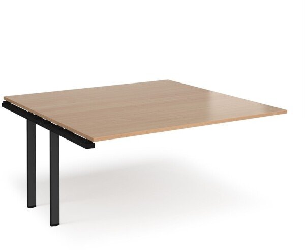 Dams Adapt Boardroom Table Add On Unit 1600 x 1600mm - Beech