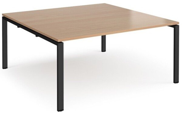 Dams Adapt Boardroom Table Starter Unit 1600 x 1600mm - Beech
