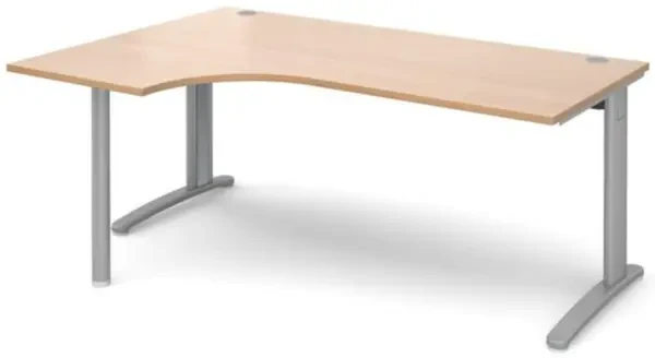Dams TR10 Corner Desk 1800mm - Beech