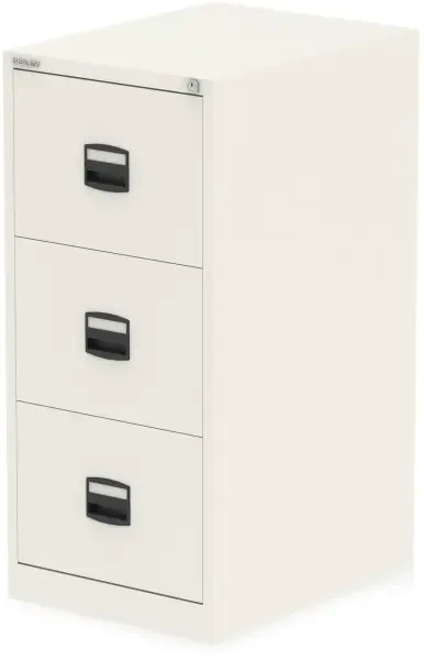 Dynamic Qube 3 Drawer Filing Cabinet - Chalk White