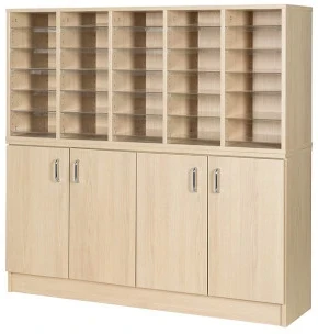 Willowbrook 30 Space Pigeonhole with Cupboard & Locks
