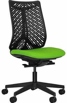 Elite Airflex Task Chair with Flexible Contoured Back Without Arms