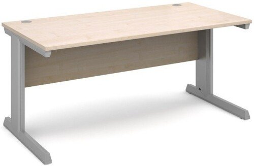 Dams Vivo Rectangular Desk with Cable Managed Legs - (w) 1600mm x (d) 800mm