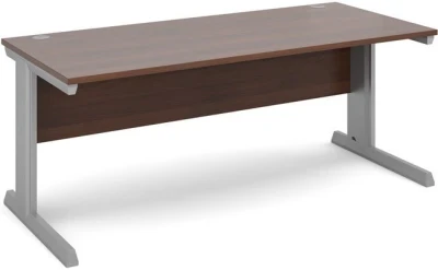 Dams Vivo Rectangular Desk with Cable Managed Legs - 800mm Depth