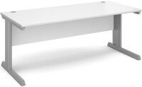 Dams Vivo Rectangular Desk with Cable Managed Legs - (w) 800mm x (d) 800mm