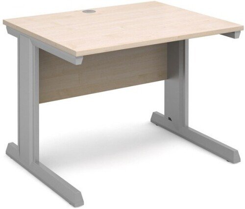 Dams Vivo Rectangular Desk with Cable Managed Legs - (w) 1000mm x (d) 800mm