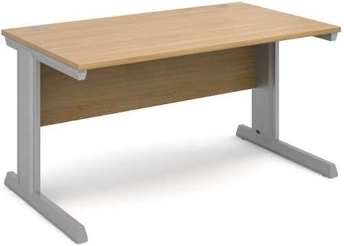 Dams Vivo Rectangular Desk with Cable Managed Legs - (w) 1400mm x (d) 800mm