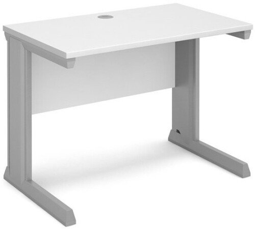 Dams Vivo Rectangular Desk with Cable Managed Legs - (w) 1000mm x (d) 600mm