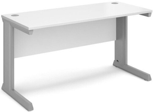 Dams Vivo Rectangular Desk with Cable Managed Legs - (w) 1400mm x (d) 600mm