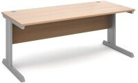 Dams Vivo Rectangular Desk with Cable Managed Legs - (w) 1800mm x (d) 800mm