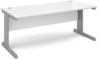 Dams Vivo Rectangular Desk with Cable Managed Legs - (w) 1800mm x (d) 800mm