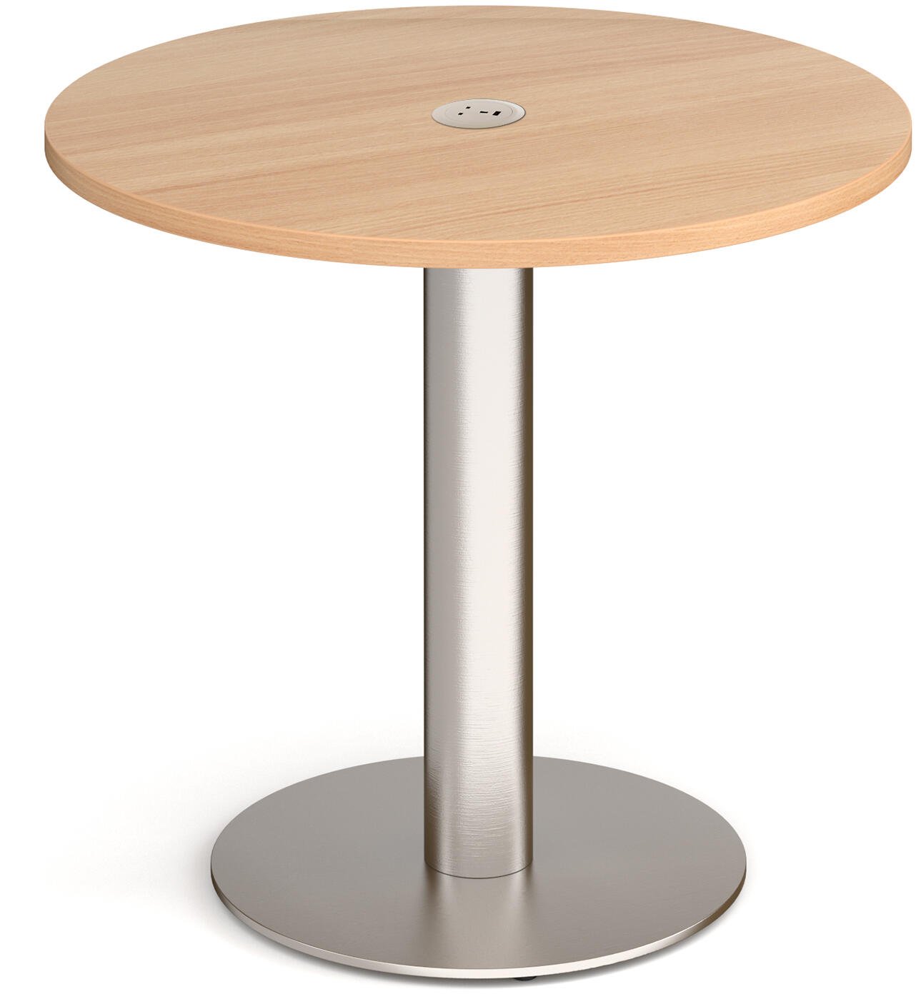 Monza Circular Dining Table with Integrated Power Module - Office ...