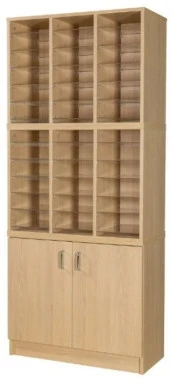 Willowbrook 36 Space Pigeonhole with Cupboard & Locks