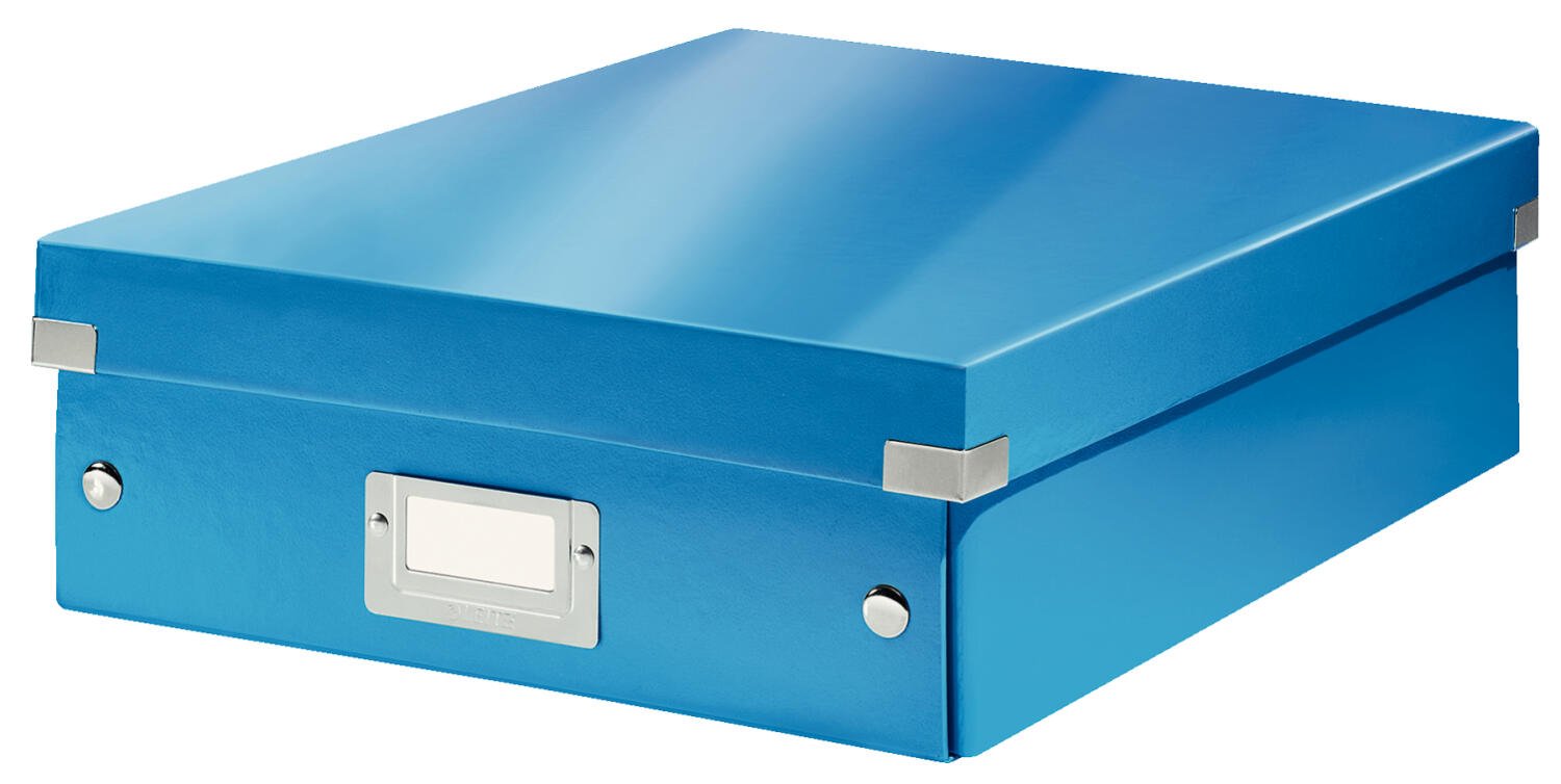 Leitz Org Box C&S medium blue - Office Furniture Direct