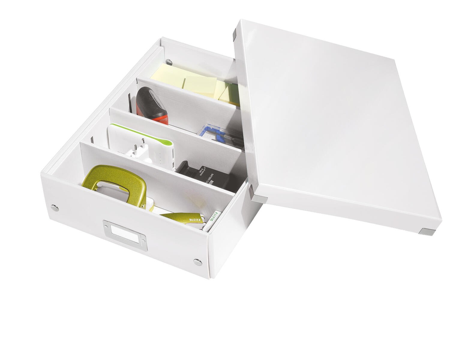 Leitz Org Box C&S medium wht - Office Furniture Direct