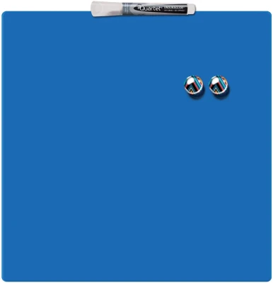 Nobo Mini Magnetic Whiteboard Coloured Tile 360mm x 360mm Blue