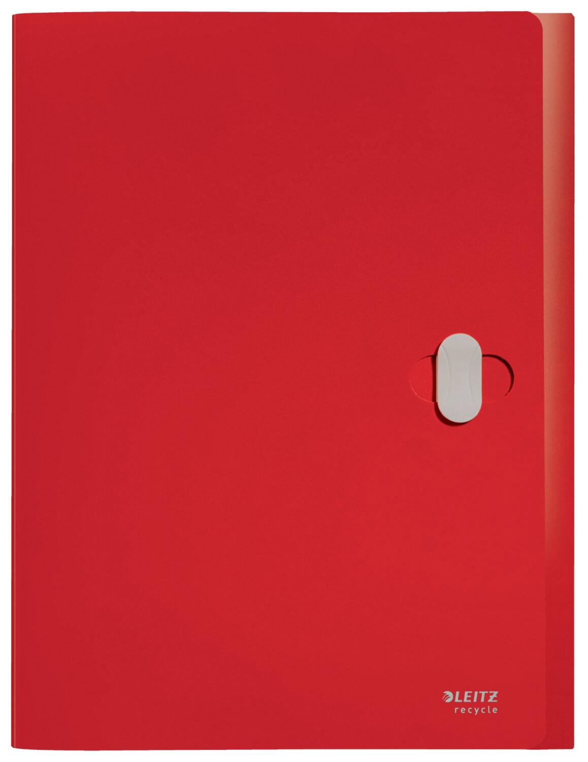 Mesco Red Box File Leitz Box File Recycle A4 PP red - Office Furniture Direct