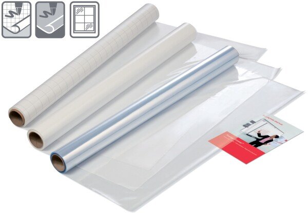 Nobo Instant Whiteboard Dry Erase Sheets 600mm x 800mm Squared