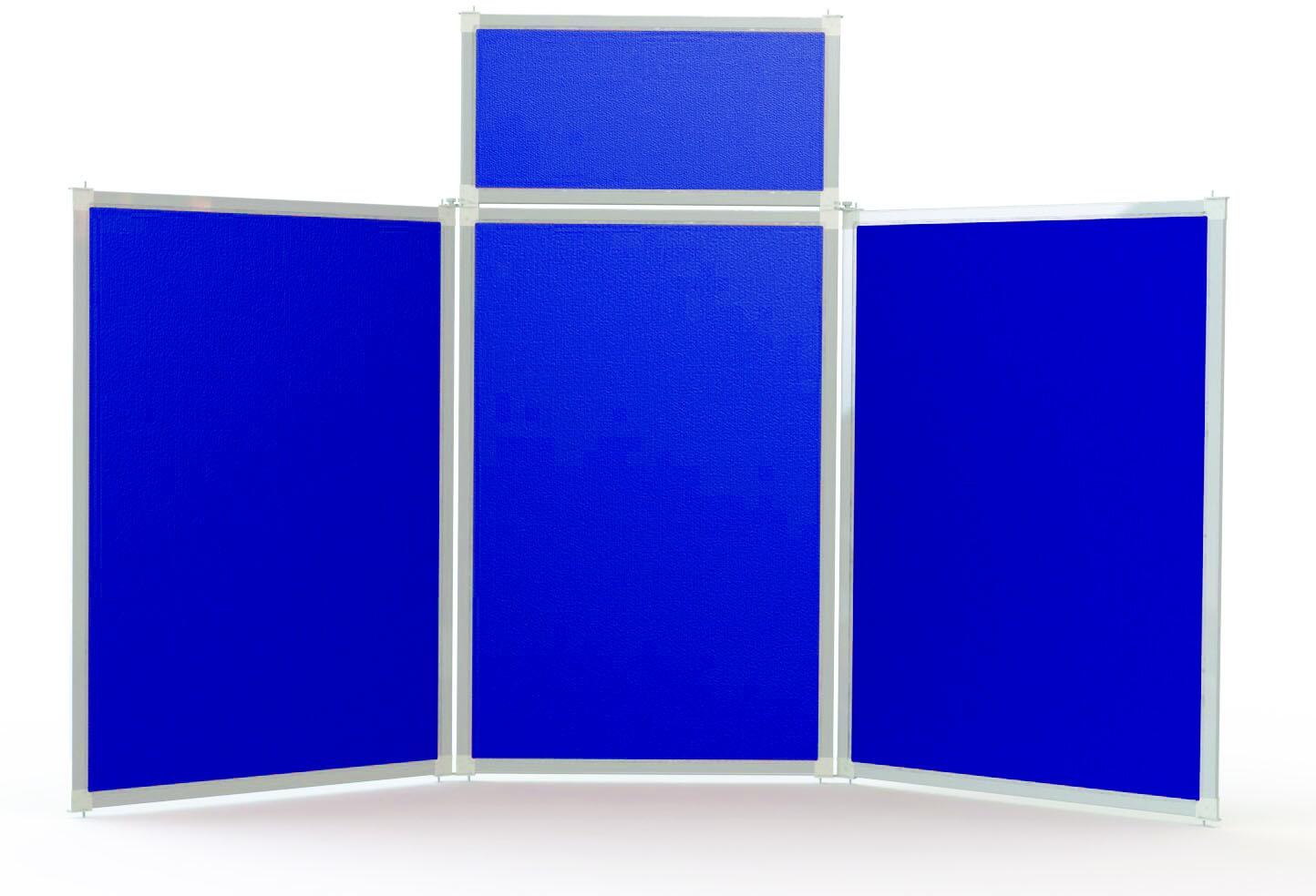 Spaceright 4 Panel Portrait Desktop Screen in Blue, Grey, Red - Office ...