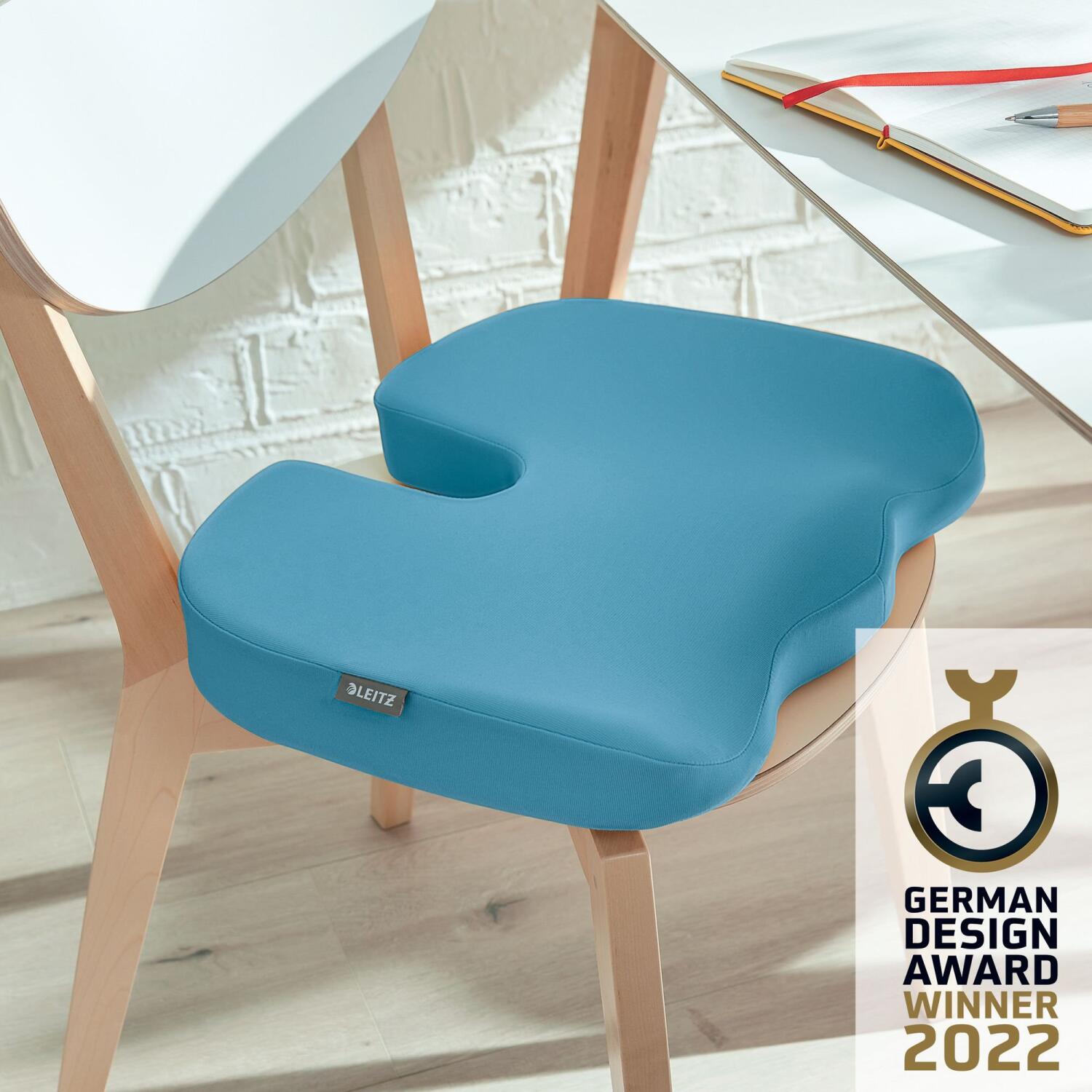 thumbnail image 2 of Leitz Ergo Active Wobble Seat Cushion – Square Office Chair Pad For Better Posture & Comfort 2 of 3