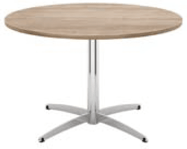 Elite Cascara Circular Meeting Table Veneer Finish - 800 x 725mm