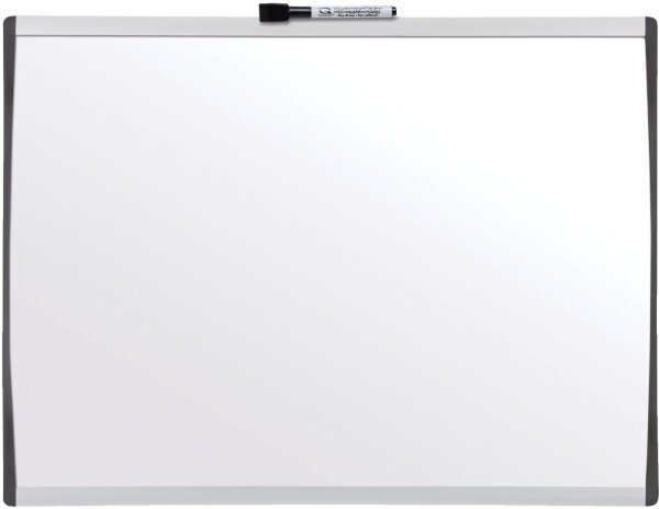 Nobo Small Magnetic Whiteboard with Arched Grey Frame 585mm x 430mm