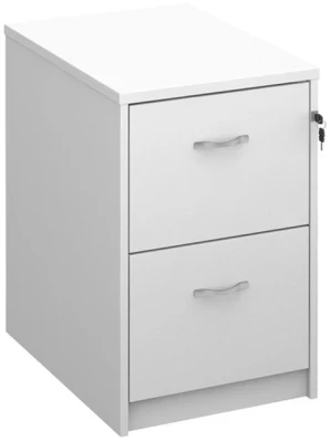 Gentoo Wooden 2 Drawer Filing Cabinet with Silver Handles 730 x 480 x 650mm