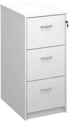 Gentoo Wooden 3 Drawer Filing Cabinet with Silver Handles 1045mm 480 x 650mm
