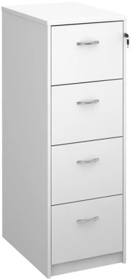 Gentoo Wooden 4 Drawer Filing Cabinet with Silver Handles 480 x 650mm