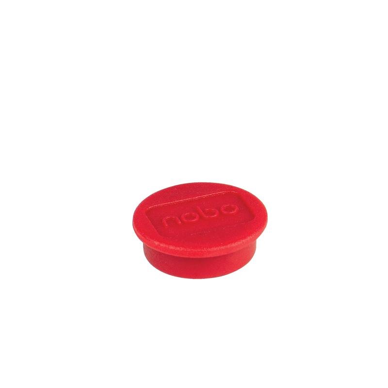 Matte Red Magnets Nobo Magnetic Whiteboard Magnets 10 Pack 13mm Coloured Magnets Red ...