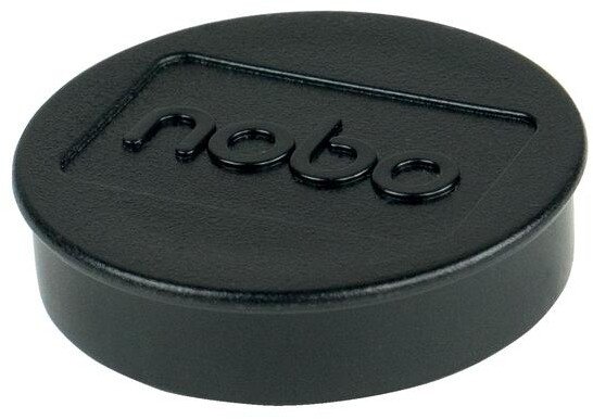 Nobo Magnetic Whiteboard Magnets Black 38mm (Pack of 10)