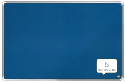 Nobo Premium Plus Felt Notice Board 900mm x 600mm Blue