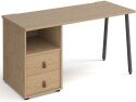 Dams Sparta Rectangular Desk with A-Frame Legs and 2 Drawer Support Pedestal - 1400 x 600mm