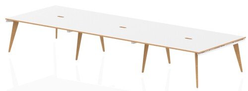 Dynamic Oslo Bench Desk Pod of 6 - (w) 1200mm x (d) 1600mm