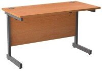 TC Office Single Upright Rectangular Desk - (w) 1800mm x (d) 600mm