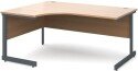 Dams Contract 25 Corner Desk with Single Cantilever Legs - 1600 x 1200mm