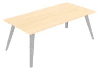 Elite Reflex Rectangular Meeting Table - 3600 x 1400 x 740mm