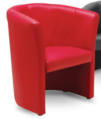 Elite Nero One Seater Tub Chair (Red Leather)