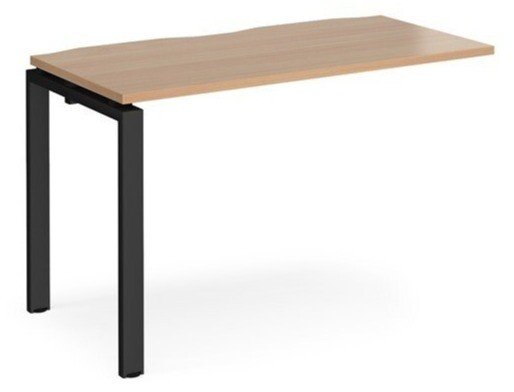Dams Adapt Bench Desk One Person Extension - 1200 x 600mm - Beech