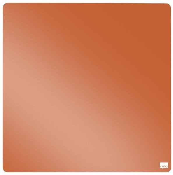 Nobo Mini Magnetic Whiteboard Coloured Tile 360mm x 360mm Orange