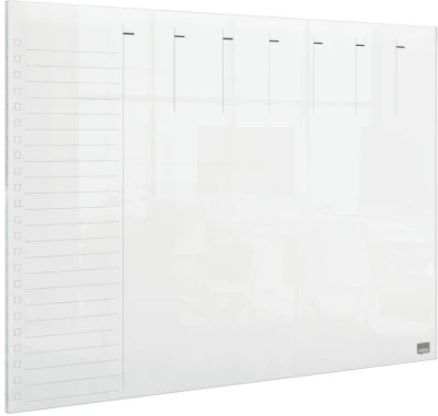 Nobo Transparent Acrylic Mini Whiteboard Weekly Planner A3