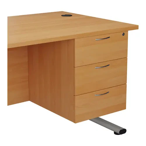 TC Fixed Pedestal 3 Drawers - Beech